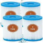 4pcs filtre pour bestway 58093 cartouches type icartouche filtre piscine type i pour bestway pompe de ...