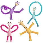 4pcs jouet  ventouse pour enfantsventouse tlescopique jouet cartoon tube tirer jouets de bain pour ...