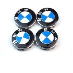 4pcs logo bmw 56mm centre de roue cache moyeu jante embl�me bleu blancjantes insigne pour s�rie 3 s�rie ...