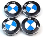 4pcs logo bmw 68mm centre de roue cache moyeu jante emblme