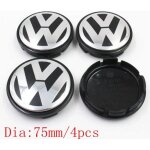 4pcs logo vw 75mm centre de roue cache moyeu jante embl�me jantes insigne