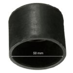 4pcs noir rond meubles chaise table jambe caoutchouc pied couvre protecteurs cap 50mm