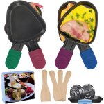 4pcs poelon raclette triangulaire 18x10cm rev�tement antiadh�sif mini poelon raclette avec mat�riau �paissi ...
