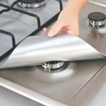 4pcs réutilisable en feuille daluminium cuisinière à gaz couverture cuisine propre parfait pour nettoyage ... 4pcs réutilisable en feuille daluminium cuisinière à gaz couverture cuisine propre parfait pour nettoyage ...
