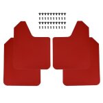 4pcs - set rouge - rally dehors - bavettes universelles pour voitures garde - boue garde - boue �vasements ...