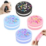 4pcs squishy biscuit jouet anti - stress jouet de simulation de pincement de simulation de biscuit jouet ...