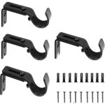 4pcs supports de tringle à rideau réglable support de tringle murale robuste support de tringle murale ... 4pcs supports de tringle à rideau réglable support de tringle murale robuste support de tringle murale ...