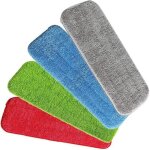 4pcs mop remplacementhousse de nettoyage de rechange moppour microfibre de balai bona les serpillres ...