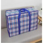 Lot de 4 grands sacs cabas multi - usages en nylon - ecelen - s - xl - noir rouge bleu - matriau tiss ...