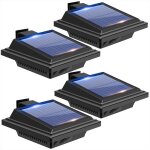 4pi�ces 40leds lampe solaire ext�rieure �tanche sans filapplique murale exterieur solaireip65 �tanchepour ...