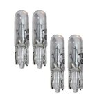 4x 12v 1. 2w t5 w2x4. 6d ampoule wedge transparent compteur tableau de bord auto moto scooter
