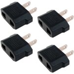 4x adaptateur prise france eu europe vers us usa voyage secteur eur fr chine[138]