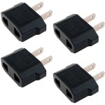 4x adaptateur prise france eu europe vers us usa voyage secteur eur fr chine[170]