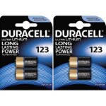 4x batterie 123 duracell 3v ultra lithium - dl123a / el123a / cr123a / cr17345 blister