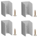 4x clip bloqueur de manivelle volet roulant gris support guide manette plastique 15mm - 18mm universel ...