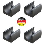 4x embout pied de chaise diametre d1 = 14mm rectangulaire pour tube rond patin plastique meuble coussinet ... 4x embout pied de chaise diametre d1 = 14mm rectangulaire pour tube rond patin plastique meuble coussinet ...