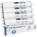 4x filtre  eau pour rfrigrateur cartouche filtrante compatible tout frigo americain ou standard