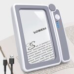Loupe de lecture - non - cerclée - 4x à 5x - lentille en verre - led rechargeable - idéale pour seniors ... Loupe de lecture - non - cerclée - 4x à 5x - lentille en verre - led rechargeable - idéale pour seniors ...