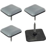 4x patin glisseur carré 37 x 37mm téflon ptfe à clouer clou protection sol pied chaise meuble 4x patin glisseur carré 37 x 37mm téflon ptfe à clouer clou protection sol pied chaise meuble