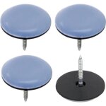 4x patin glisseur téflon ptfe 22 mm à clouer clou protection sol pied chaise meuble 4x patin glisseur téflon ptfe 22 mm à clouer clou protection sol pied chaise meuble