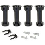 4x pied de meuble cuisine hauteur réglable 98 - 115mm base plastique plinthe plastique 4x pied de meuble cuisine hauteur réglable 98 - 115mm base plastique plinthe plastique