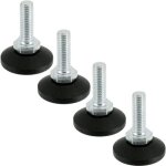 4x pied réglable ajustable m8 x 60mm vérin vis de réglage poussoir butée 4x pied réglable ajustable m8 x 60mm vérin vis de réglage poussoir butée