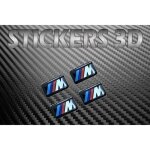 4x stickers 17x9mm m power bmw logo en 3d autocollant doming r�sin� m - tech bmw