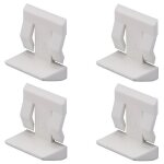 Taquet �tag�re - blanc - lot de 4 - 5mm - plastique - support tablette verre