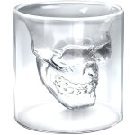 Verres - tte de mort - verre cristal - 74ml - 4 pices