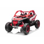 4x4 buggy voiture lectrique enfants 24v 2 places can - am maverick rouge tlcommande 24 ghz batterie ...