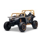 4x4 voiture �lectrique buggy arctic cat xxl 24v grise 2 places roues eva souples batterie lithium mp3 ...