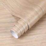 5 * 0. 6m stickers meubles bois impermable en pvc papier peint auto - adhsif pour armoire de cuisine ...