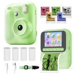 5 - en - 1 appareil photo enfants - impression instantan�e - 48mp / 1080p 2. 4 �cran - 4 rouleaux de ...