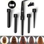 5 en 1 fer  boucler pro boucleur cheveux (09 - 18mm - 19 - 19mm - 19 - 25mm - 25 - 25mm - 32 - 32mm) ...