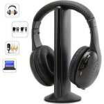 5 en 1 sans fil ecouteurs casque sans fil tv casque audio hi - fi radio pour pc radio