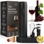Premium 5 en 1 tire bouchon electrique rechargeable ouvre bouteille electrique professionnel station ...