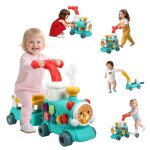 5 en 1 trotteur pour b�b� vitesse r�glable trotteurs multifonction avec jouets montessori et musique ...