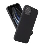 5. 4? coque iphone 12 - 1 coque silicone + 1 verre tremp ?noir