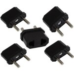 Adaptateur secteur - zisonix - lot de 5 - chine / usa / japon vers france - pour prises �lectriques - ...