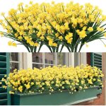 5 bouquets fleurs artificielles r�sistantes aux uv sans d�coloration pour decoration chambre int�rieur ...