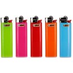5 briquets bic slim  pierre couleurs