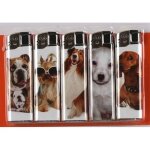 5 briquets chien lectroniques rechargeables