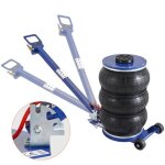5 t cric pneumatique - vevor - cric de levage 14 - 47 cm 3 coussins rparation auto - bleu