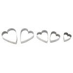 5 emporte - pi�ces c�ur m�tal divers formats