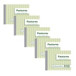 5 facturiers - dupli - autocopiants - 10, 5x13, 5cm - 50 feuilles - exacompta - 13274e 5 facturiers - dupli - autocopiants - 10, 5x13, 5cm - 50 feuilles - exacompta - 13274e