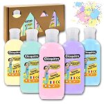 Gouache - cl�op�tre - n�fertari - 5 flacons de 100ml - couleurs pastel - peinture tr�s couvrante