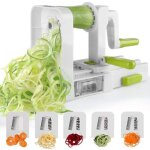 Coupe - l�gumes spirale - meilleur - pliable - 5 lames - mat�riaux alimentaires - ventouse puissante