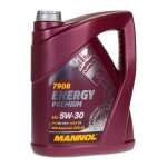 5 litres mannol energy premium 5w - 30 api sn / cf acea c3