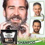5 packs - pour barbe fonc�e en 5 minutes colorant pour barbe en herbe noire coloration naturelle