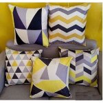 5 pcs housse de coussin canap dcoratif taie lin housse de coussin pour carr dcoration canap lit ...
